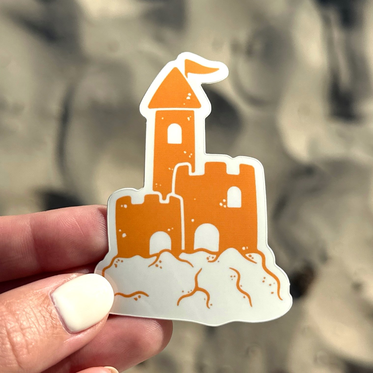 Pegatina castell d'arena